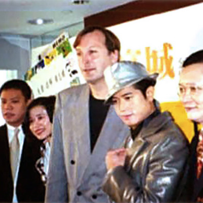 Paul Ewing with Aaron Kwok